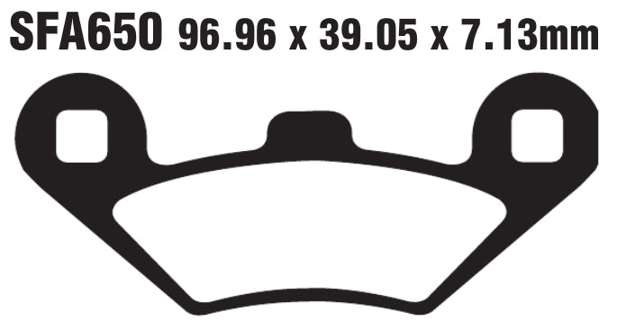 Bremsklötze Bremsbeläge EBC SFAC 650 1x Satz (2 Stück)