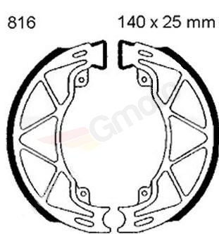 ohne Feder Bremsbacken EBC 816