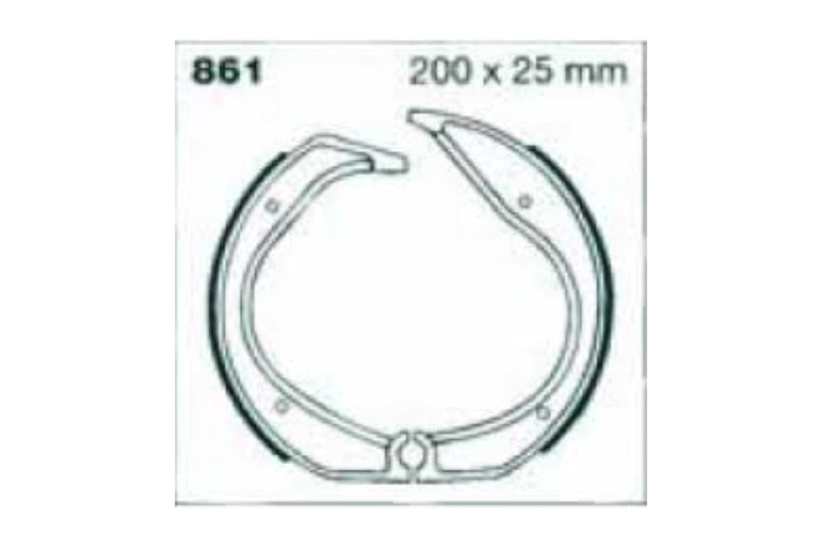 Bremsbacken mit Feder EBC 861