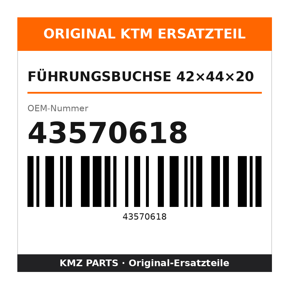 KTM Führungsbuchse 42×44×20 43570618