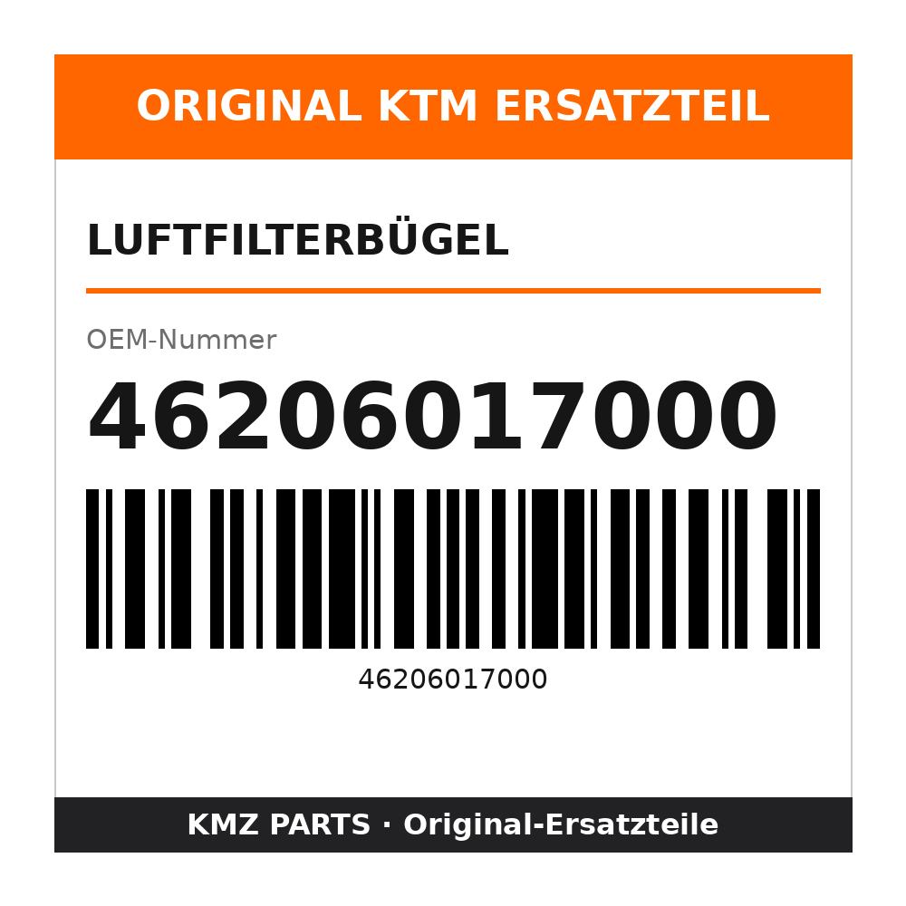 KTM Luftfilterbügel 46206017000