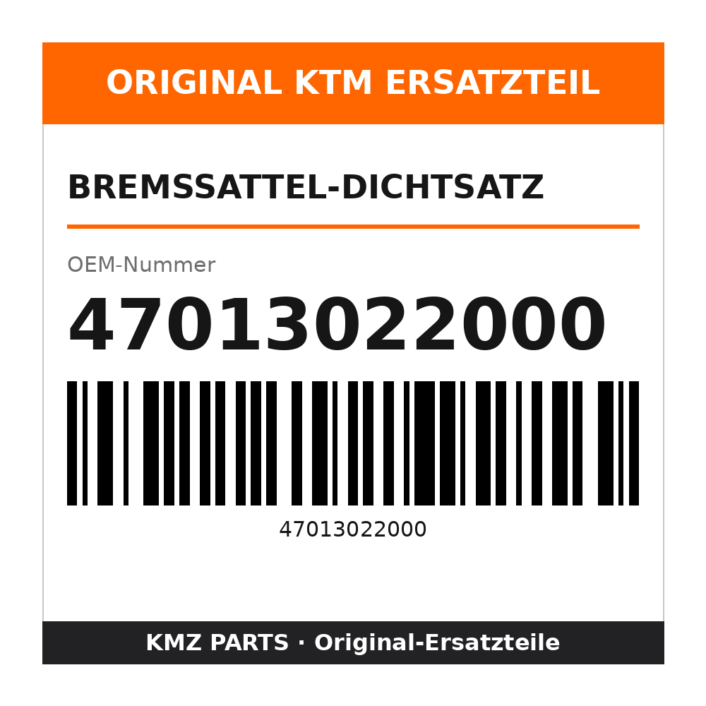 KTM Bremssattel-Dichtsatz 47013022000