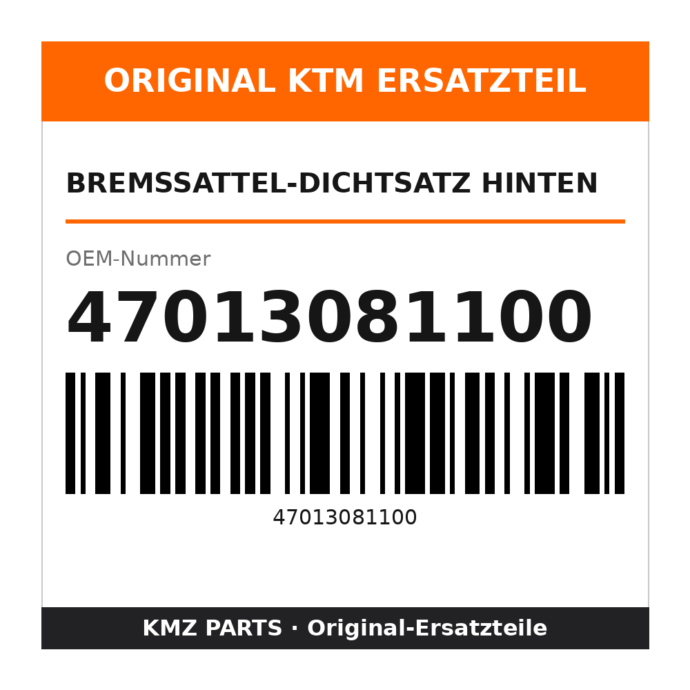 KTM Bremssattel-Dichtsatz hinten 47013081100