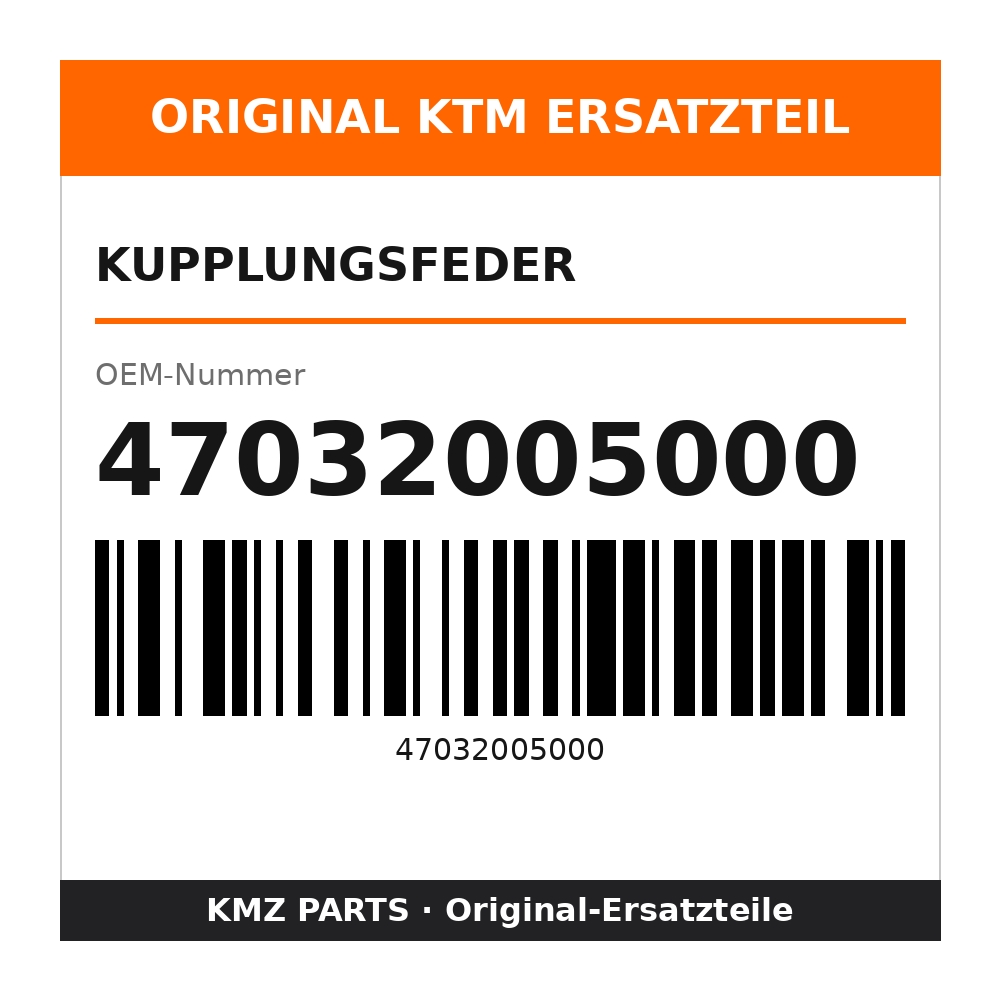 KTM Kupplungsfeder 47032005000