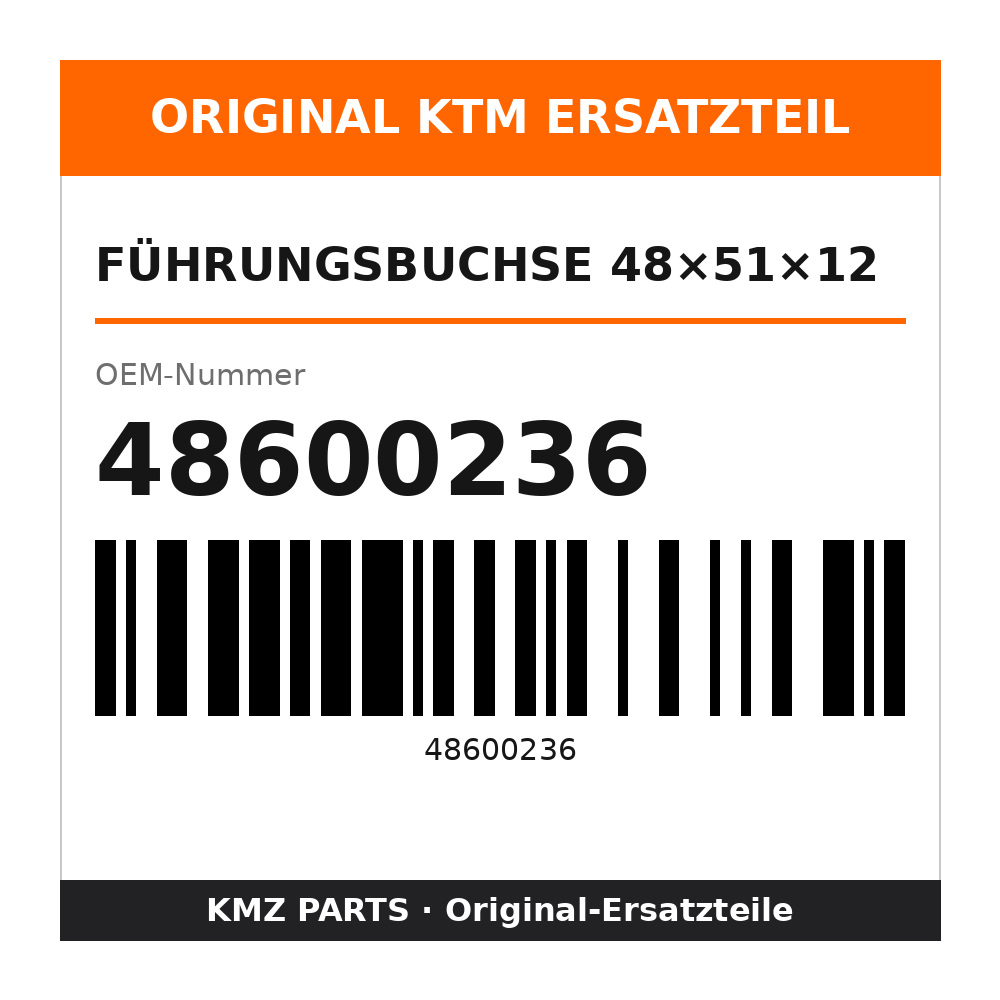 KTM Führungsbuchse 48×51×12 48600236