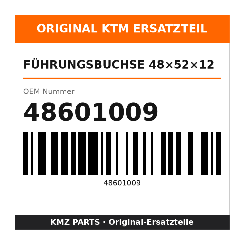 KTM Führungsbuchse 48×52×12 48601009