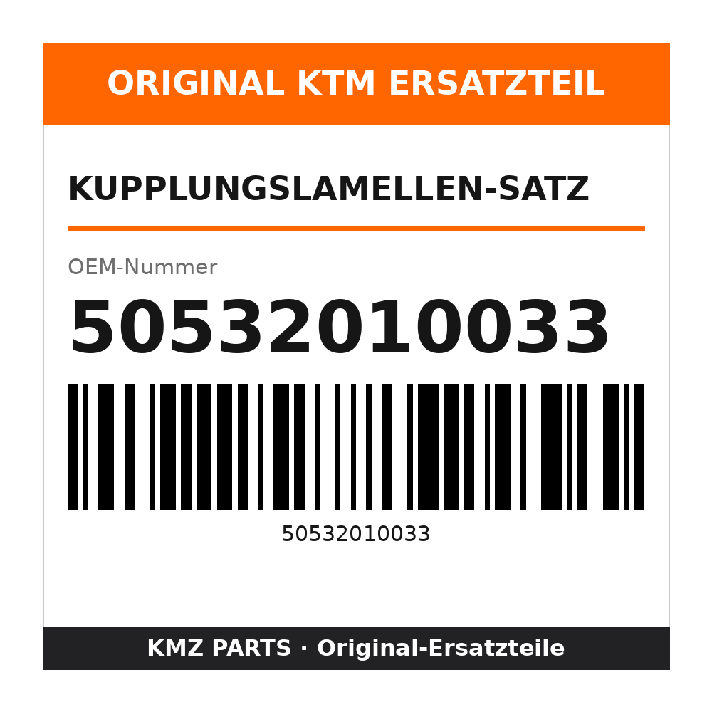 KTM Kupplungslamellen-Satz 50532010033