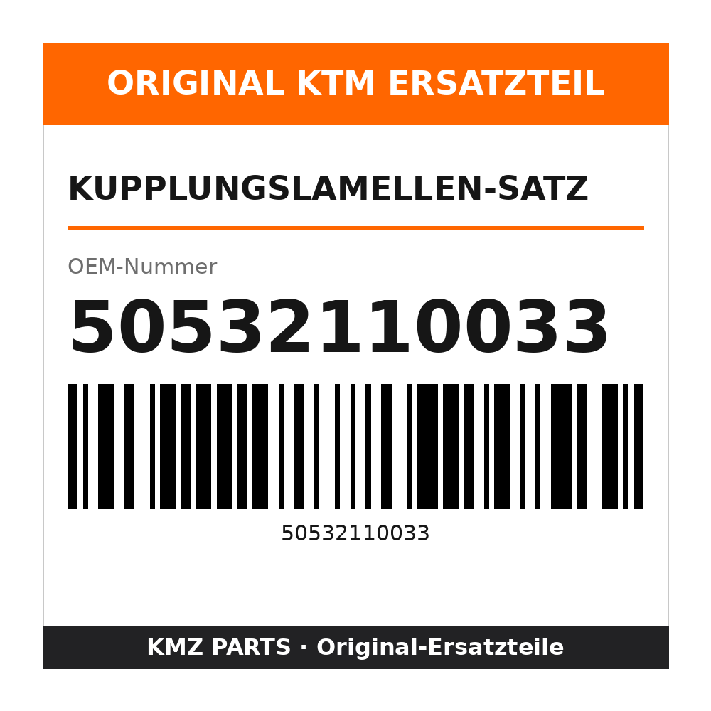 KTM Kupplungslamellen-Satz 50532110033