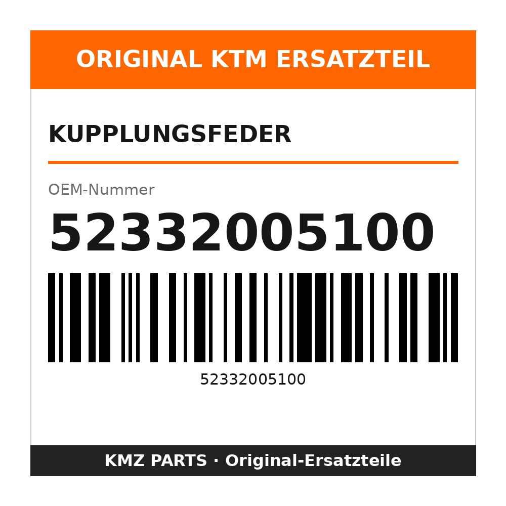 KTM Kupplungsfeder 52332005100
