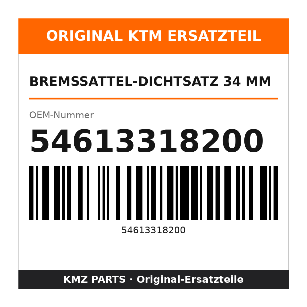 KTM Bremssattel-Dichtsatz 34 mm 54613318200