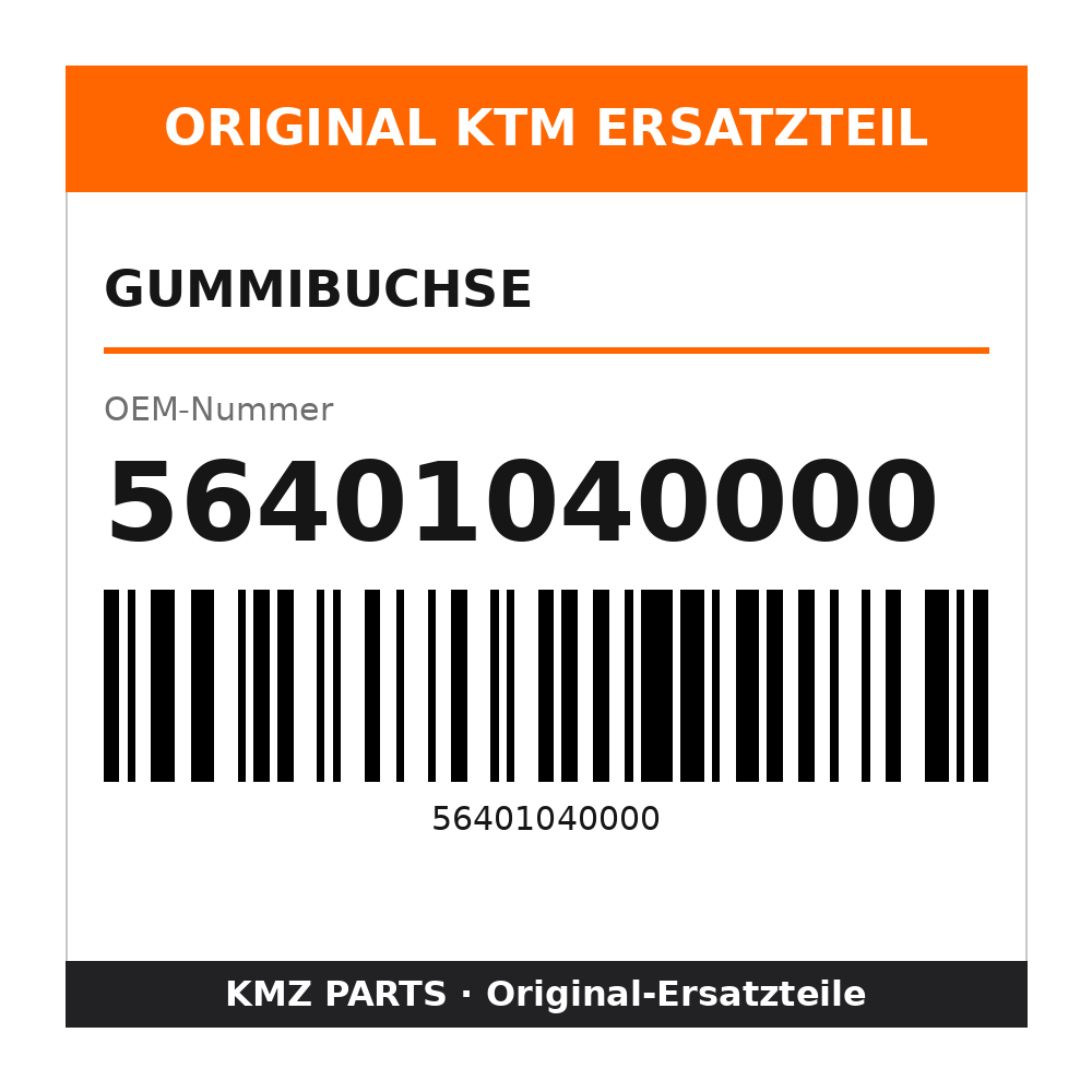 KTM Gummibuchse 56401040000