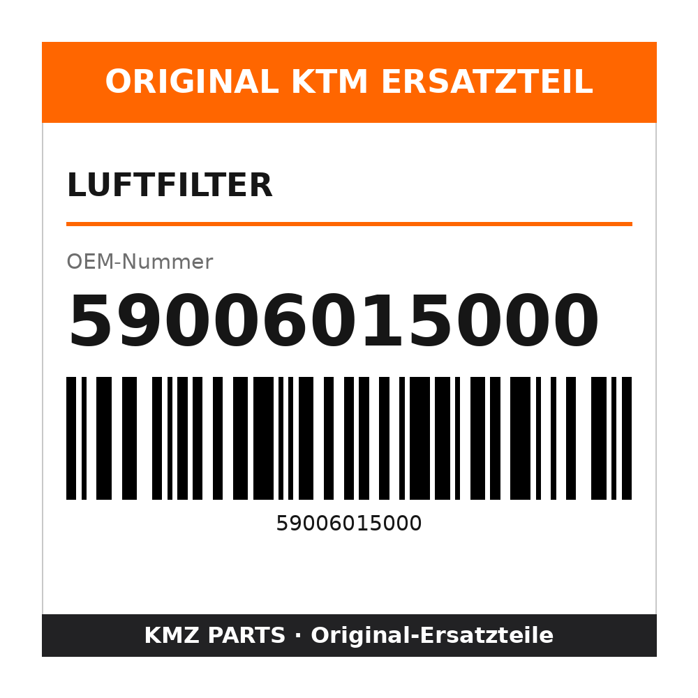 KTM Luftfilter 59006015000