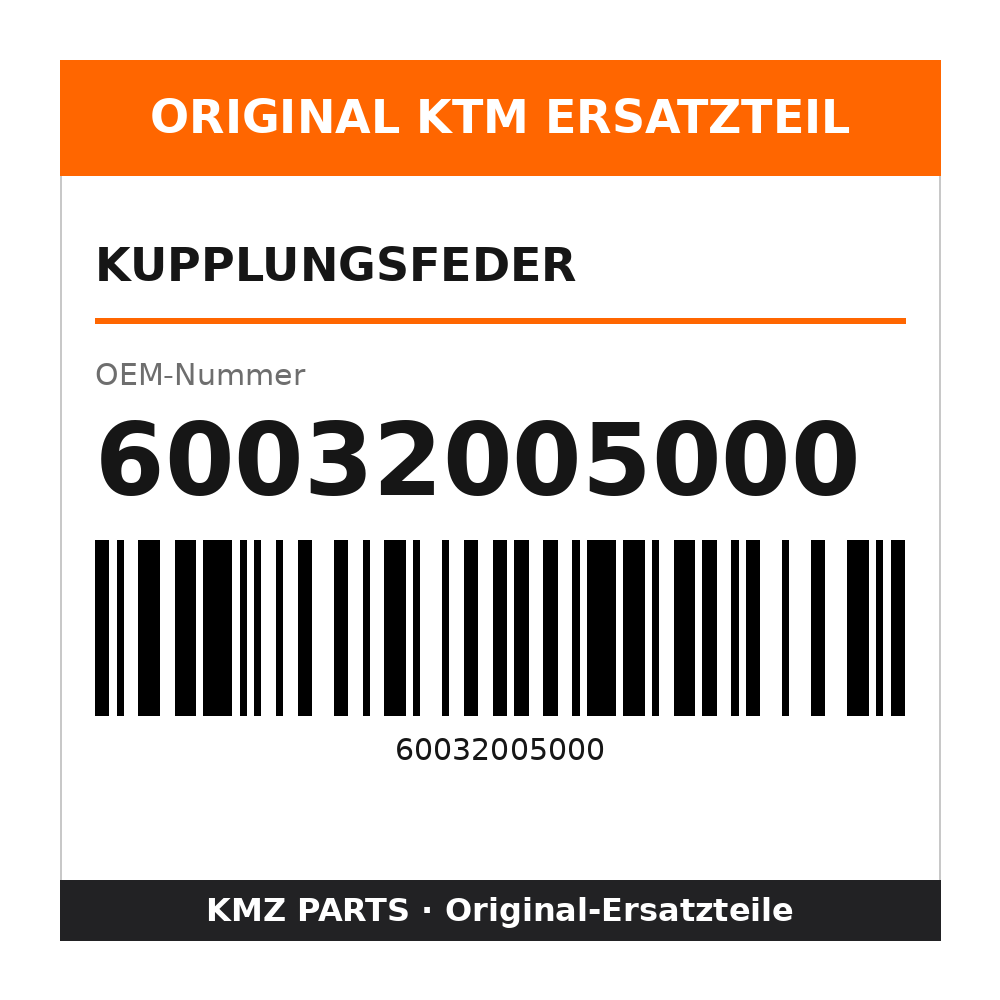 KTM Kupplungsfeder 60032005000