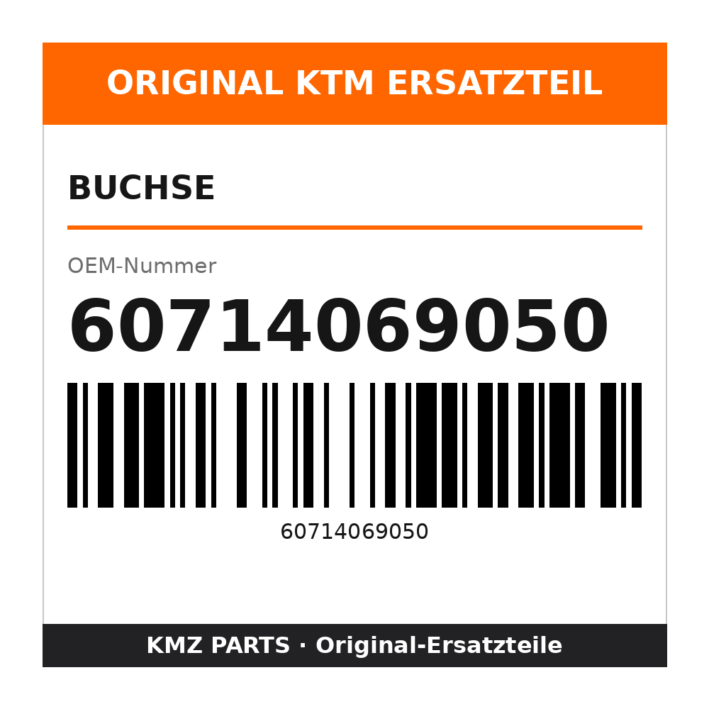 KTM Buchse 60714069050