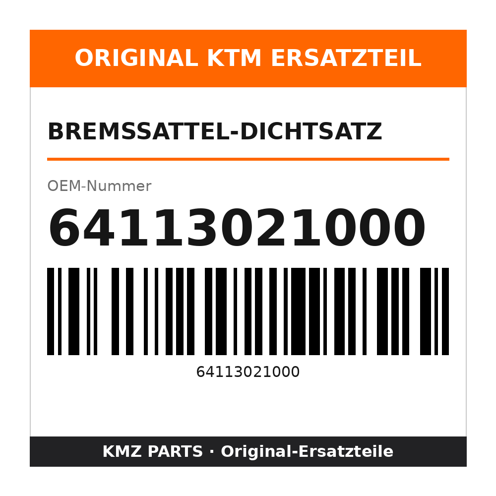 KTM Bremssattel-Dichtsatz 64113021000