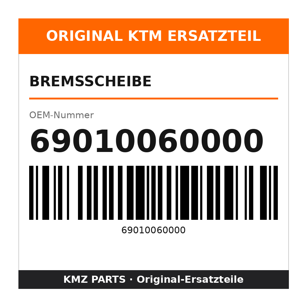 KTM Bremsscheibe 69010060000