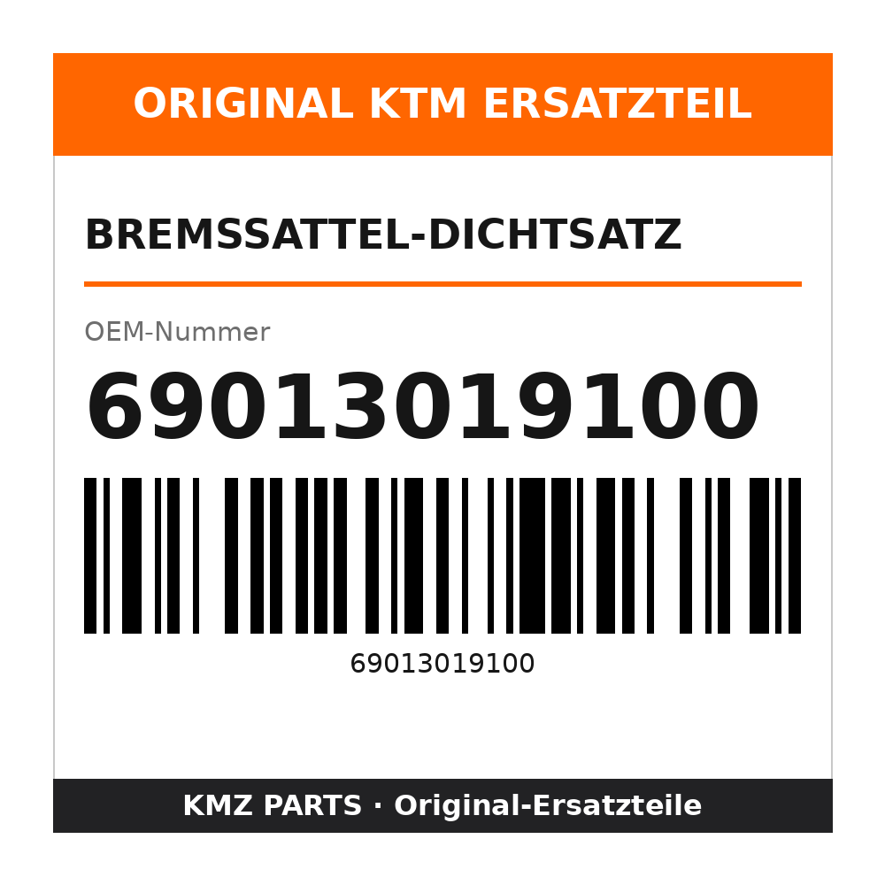 KTM Bremssattel-Dichtsatz 69013019100