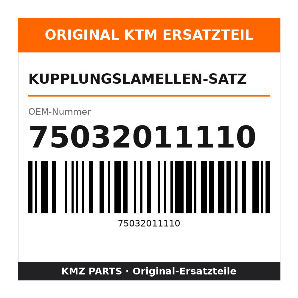 KTM Kupplungslamellen-Satz 75032011110