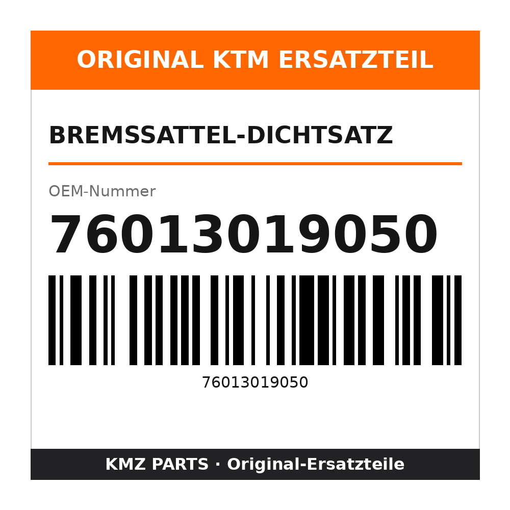 KTM Bremssattel-Dichtsatz 76013019050