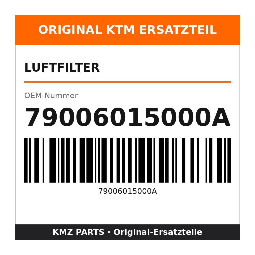 KTM Luftfilter 79006015000A