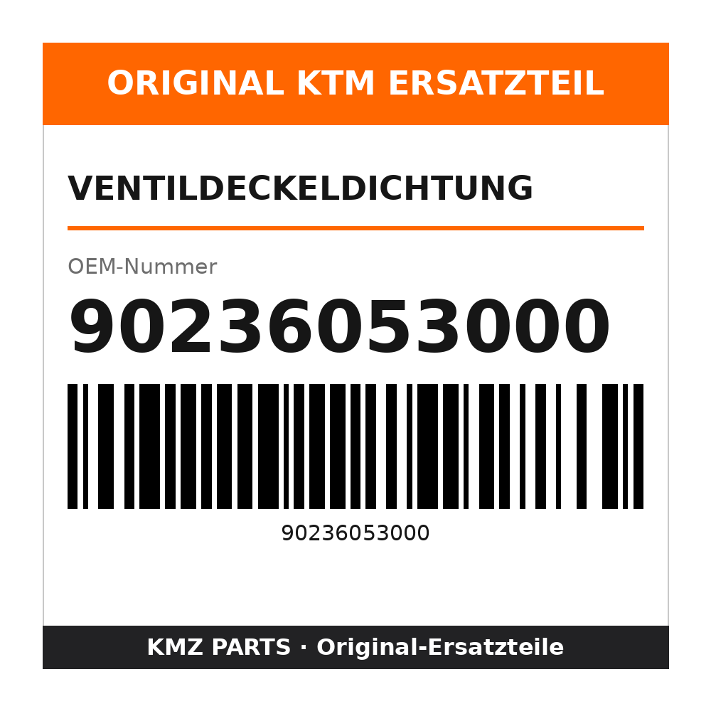 KTM Ventildeckeldichtung 90236053000