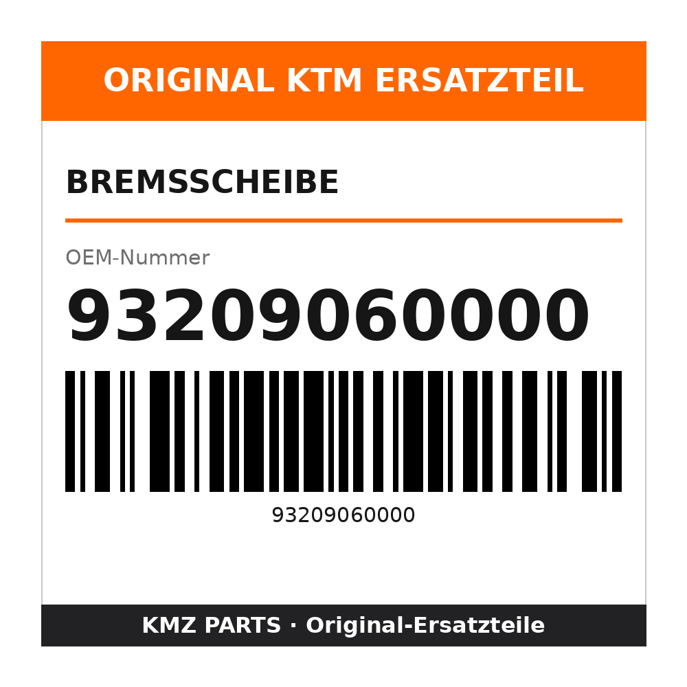 KTM Bremsscheibe 93209060000