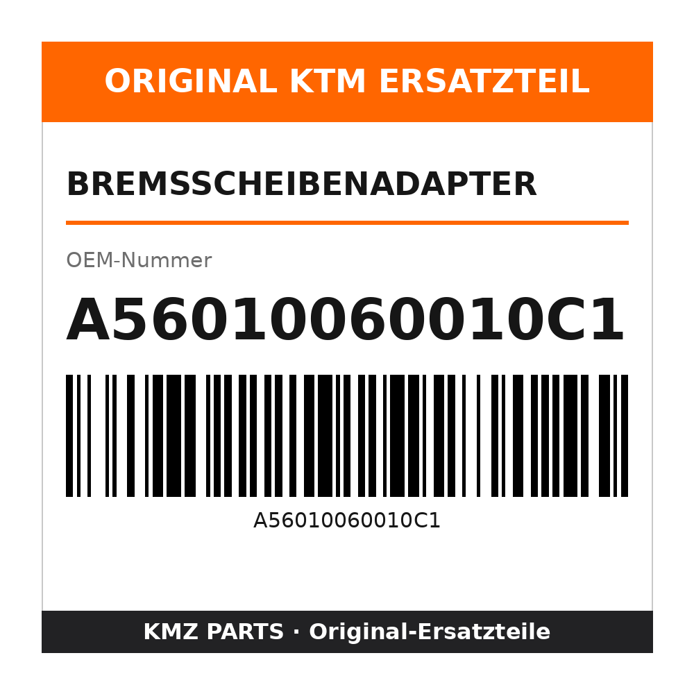 KTM Bremsscheibenadapter A56010060010C1