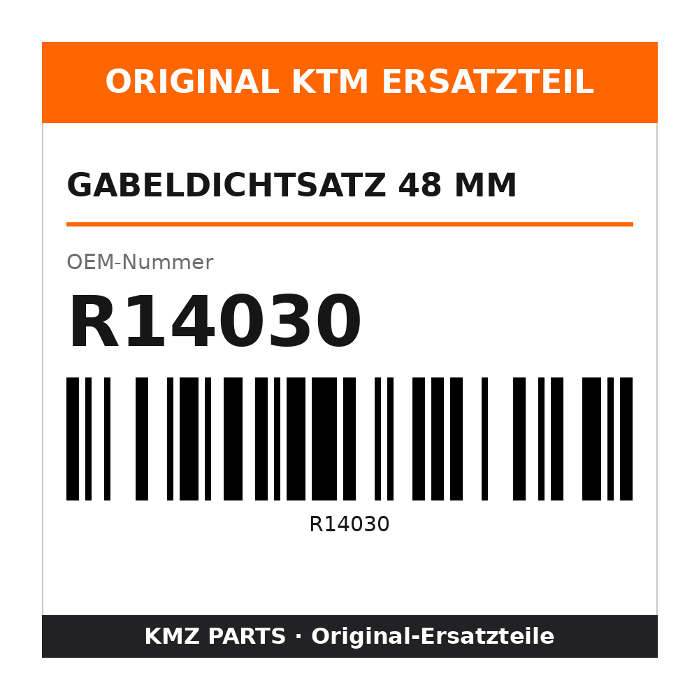 KTM Gabeldichtsatz 48 mm R14030