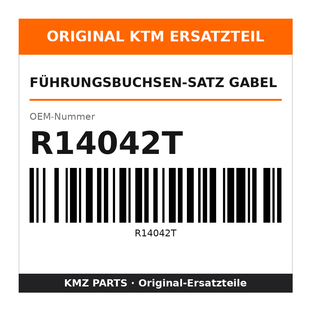 KTM Führungsbuchsen-Satz Gabel R14042T