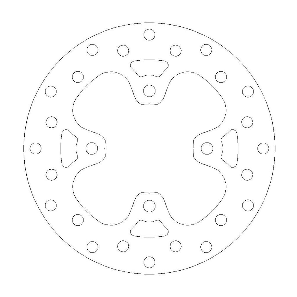 Moto-Master Bremsscheibe ATV vorn starr mit ABE Ø 180 mm | LK 82,5 mm