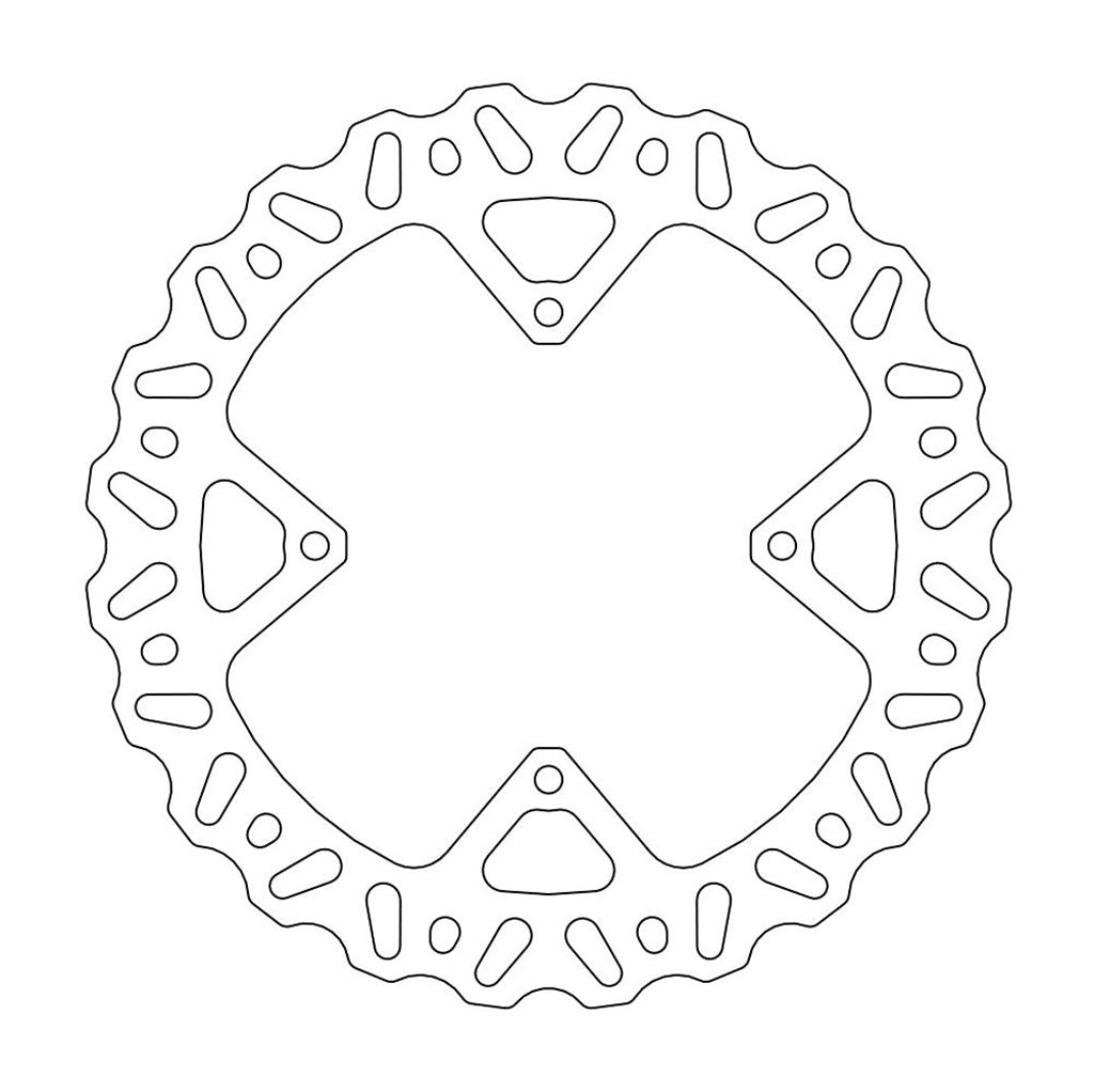 Moto-Master Bremsscheibe Nitro vorn starr mit ABE Ø 218 mm | LK 110 mm