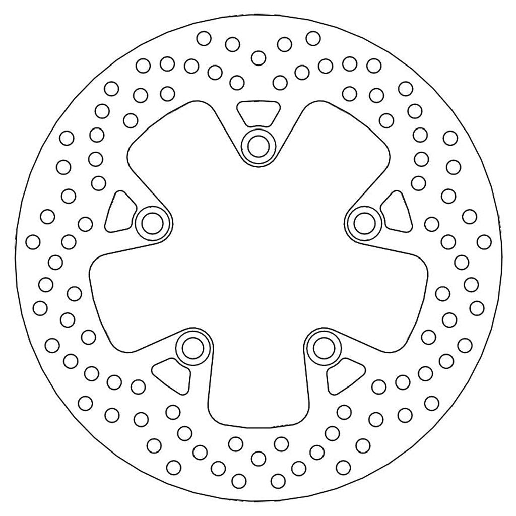 Moto-Master Bremsscheibe Halo hinten starr mit ABE Ø 240 mm | LK 110 mm