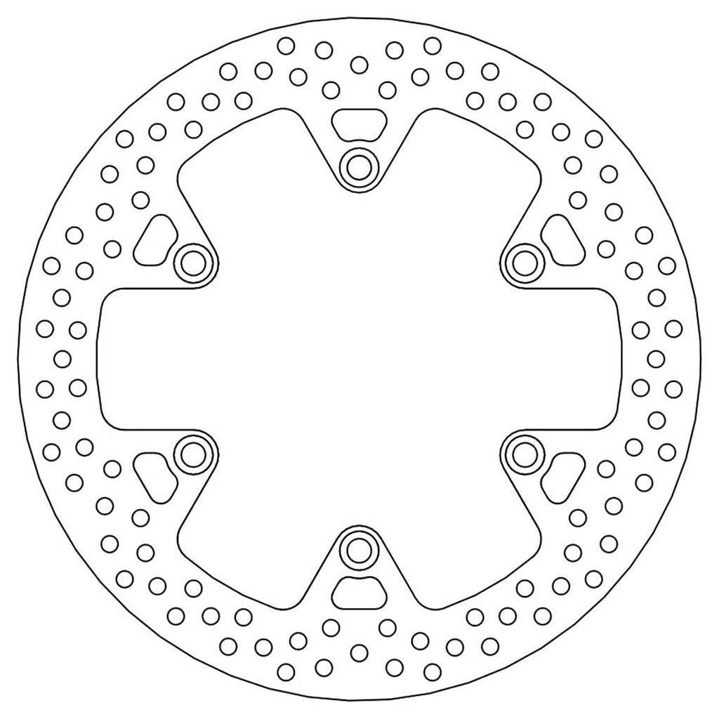 Moto-Master Bremsscheibe Halo vorn starr mit ABE Ø 296 mm | LK 166 mm | 6 Loch | 5,0 mm stark