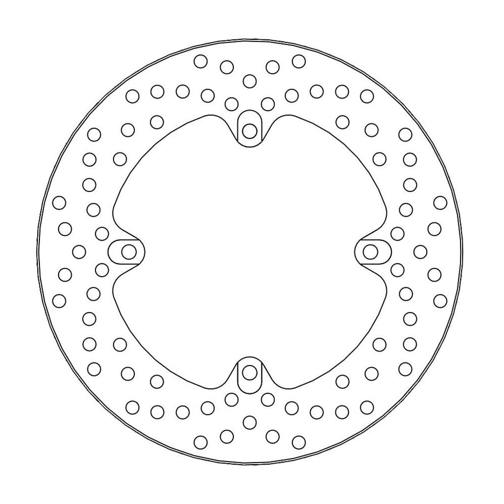 Moto-Master Bremsscheibe Halo hinten starr mit ABE Ø 220 mm | LK 124,7 mm