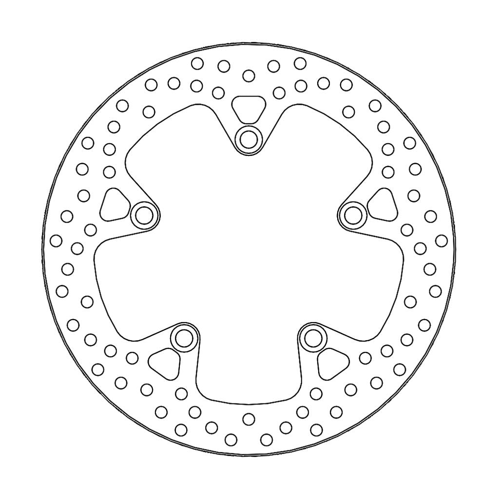 Moto-Master Bremsscheibe Halo hinten starr mit ABE Ø 256 mm | LK 136 mm (Art. m110618)