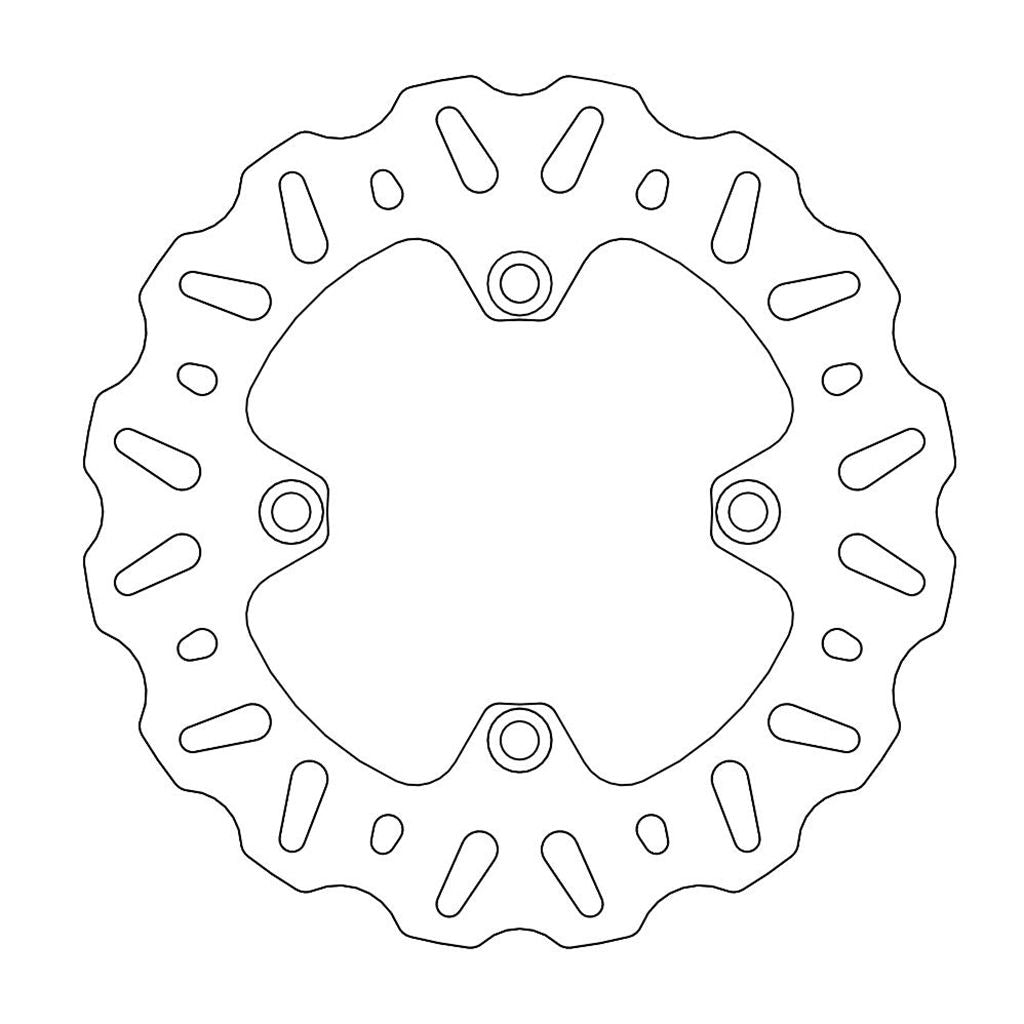 Moto-Master Bremsscheibe Nitro hinten starr mit ABE (Art. m110664)