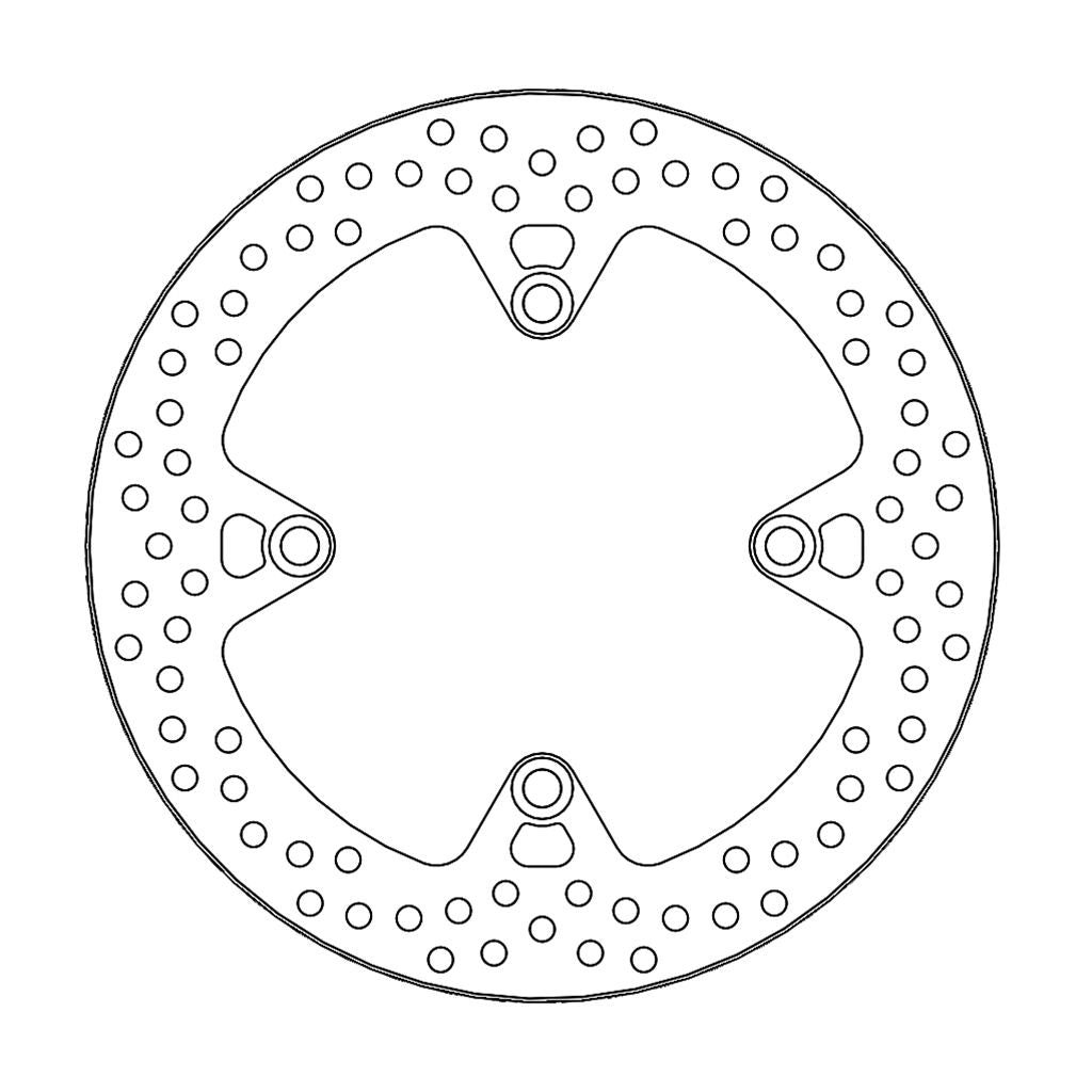 Moto-Master Bremsscheibe Halo hinten starr mit ABE Ø 256 mm | LK 136 mm (Art. m110689)