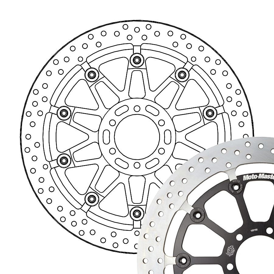 Moto-Master Bremsscheibe Halo T-Floater Racing - 7,1 mm Ø 330 mm | LK 80 mm