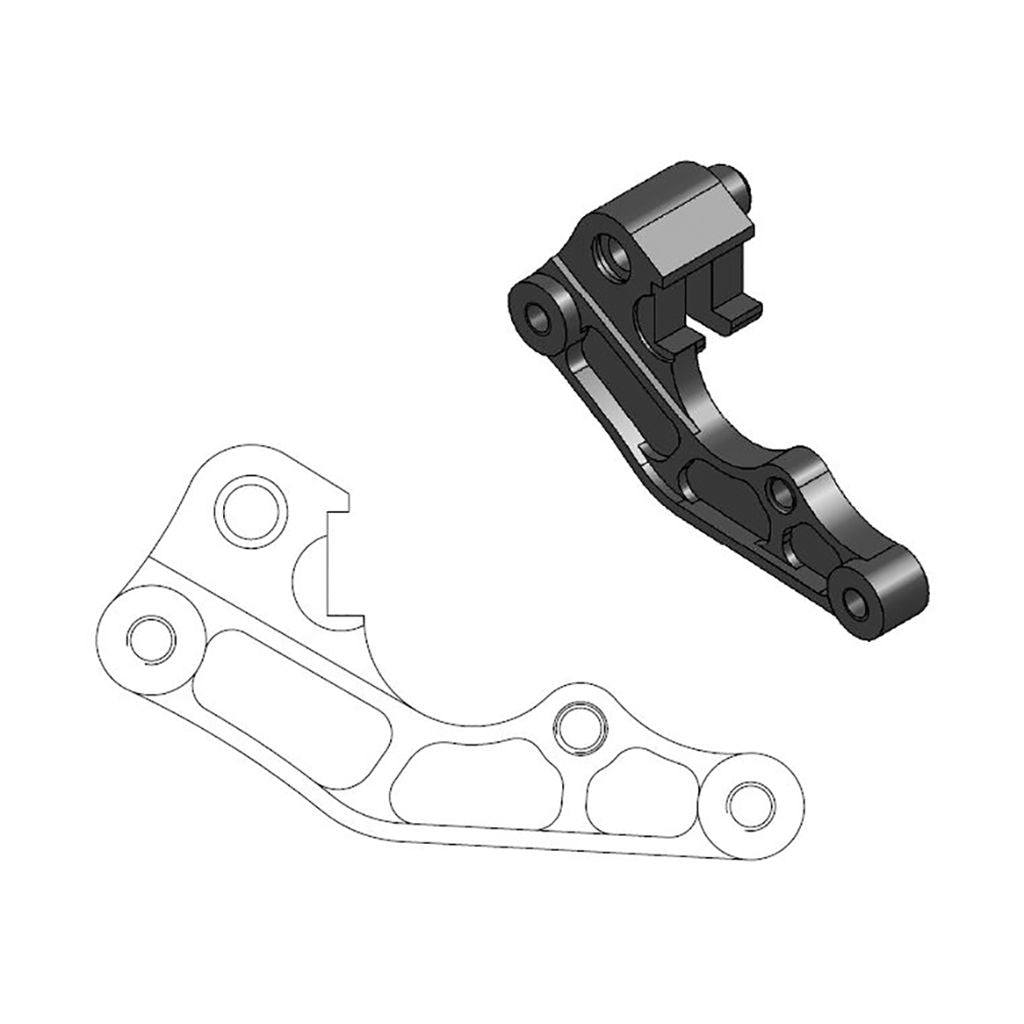 Moto-Master Bremssattel-Adapter Oversize MX 260 mm Ø (Art. m211007)