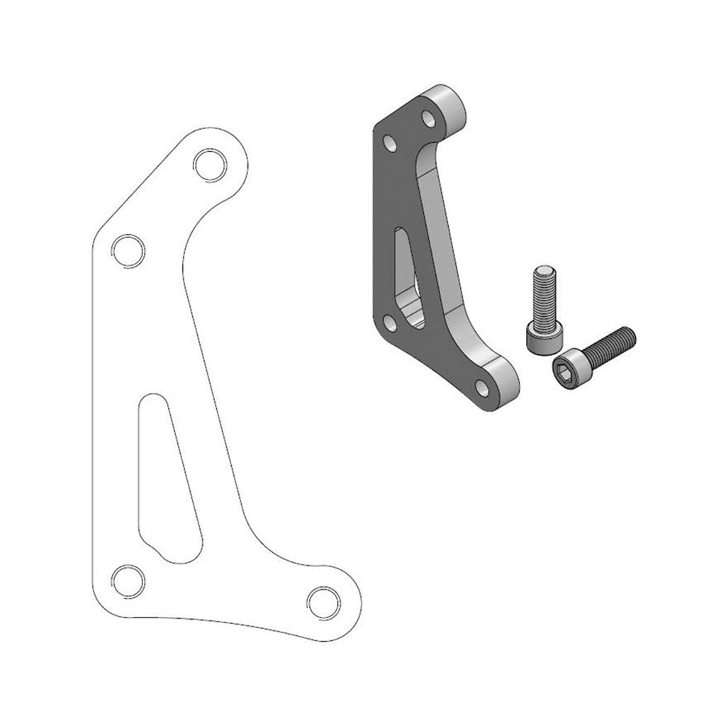 Moto-Master Bremssattel-Adapter Supermoto Racing Adapter 320 mm Ø (Art. m211069)