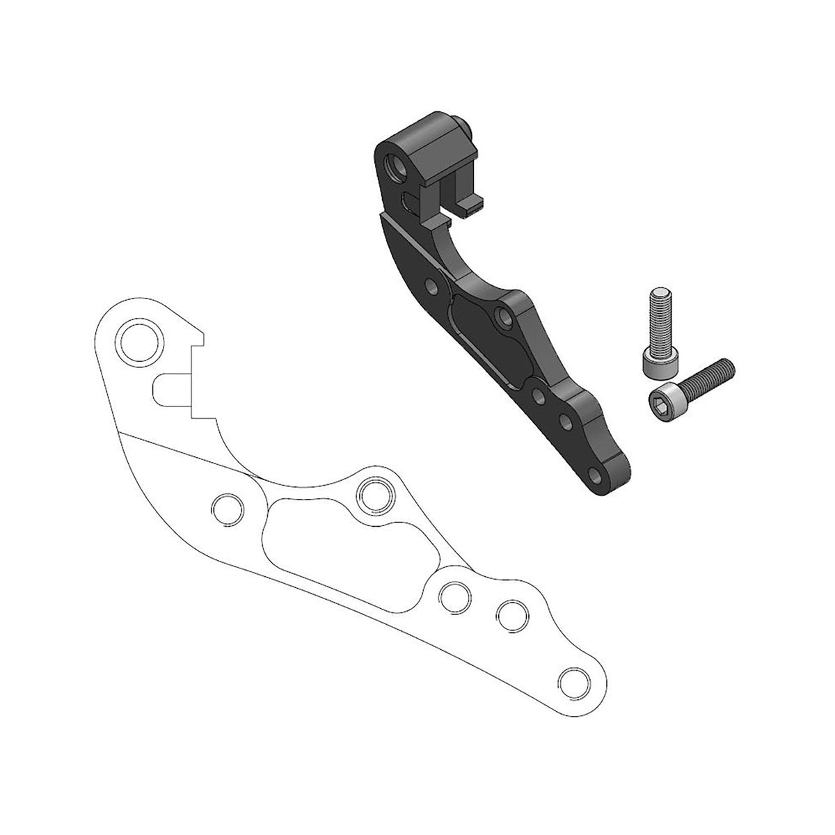 Moto-Master Bremssattel-Adapter Oversize