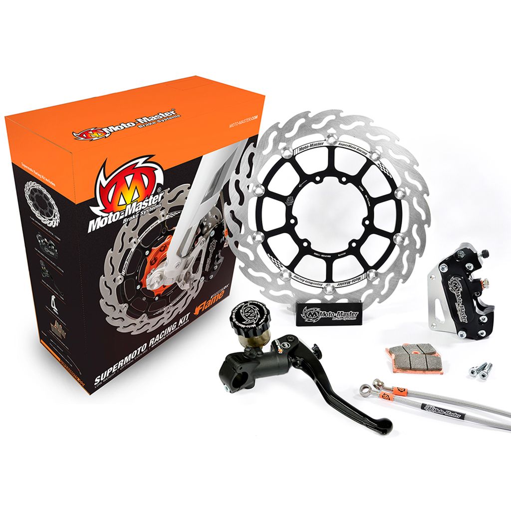 Moto-Master Supermoto Kit 320 Flame Bremsscheibe Bremssattel Bremspumpe (Art. m313026)