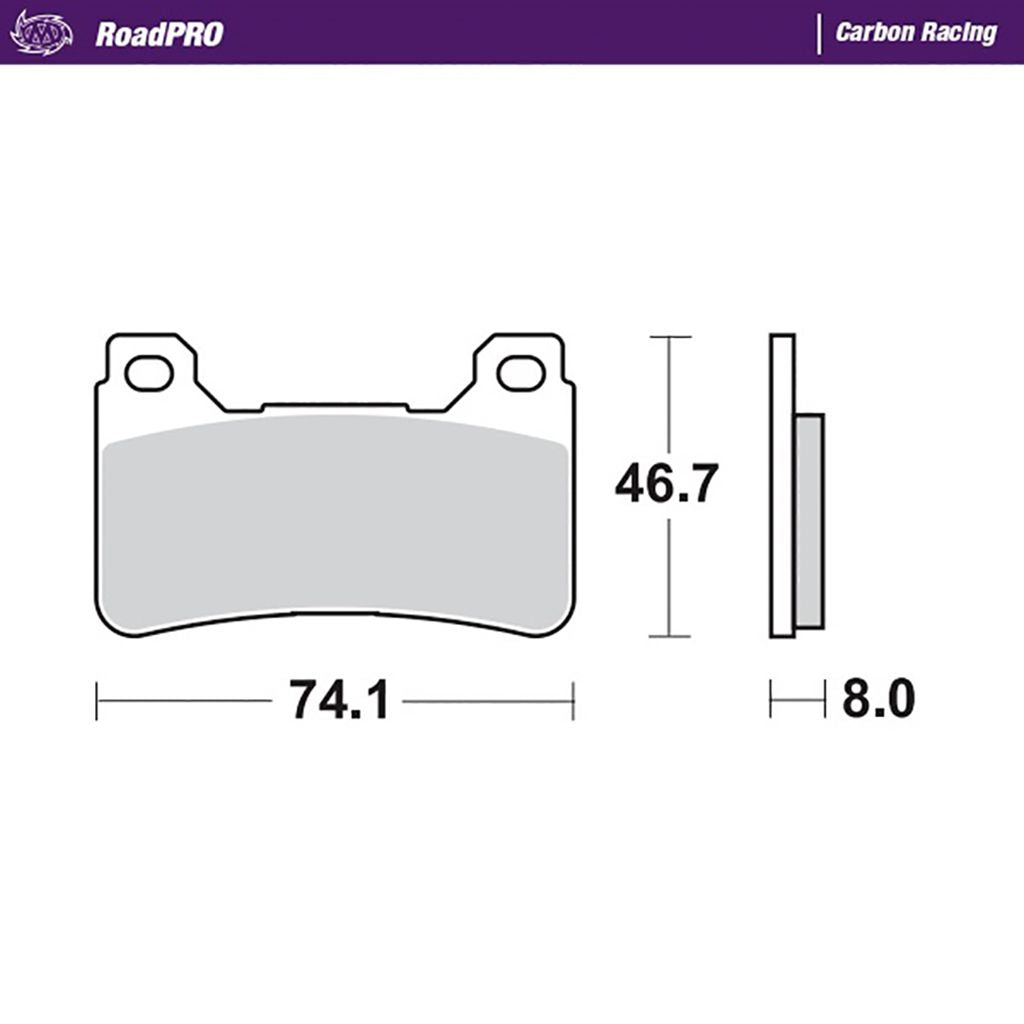 Moto-Master Bremsbelag RoadPRO Carbon Racing ohne ABE (Art. m406406)