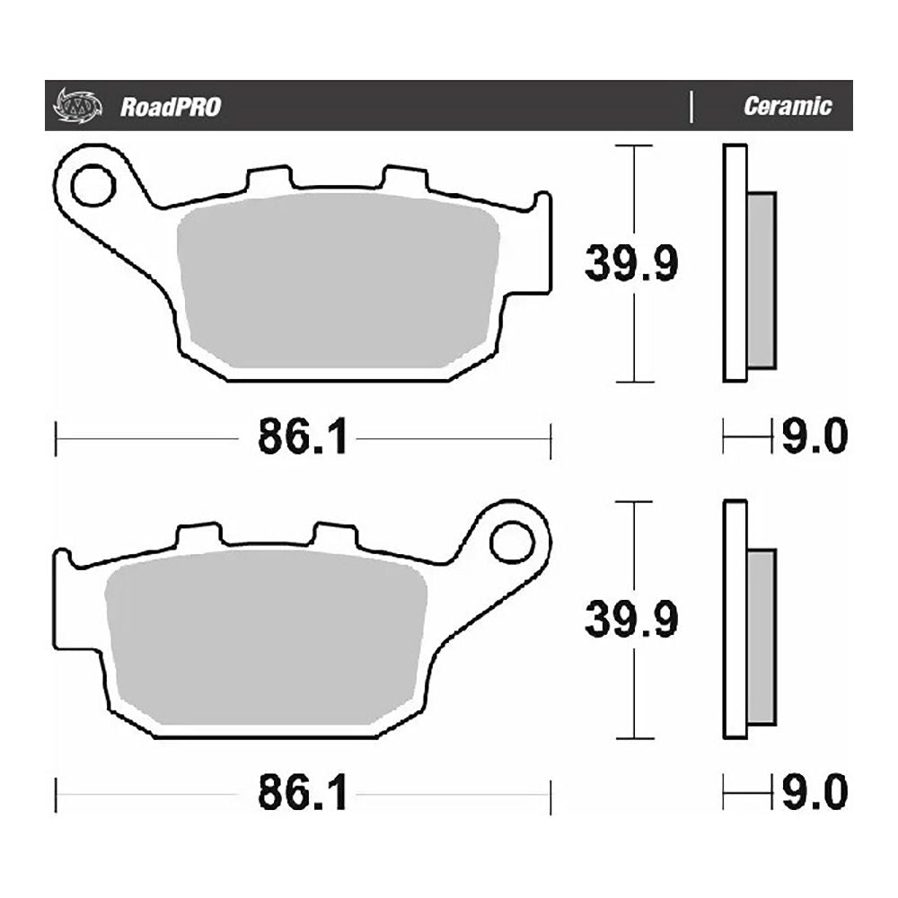 Moto-Master Bremsbelag RoadPRO Ceramic MCB569 (Art. m407704)
