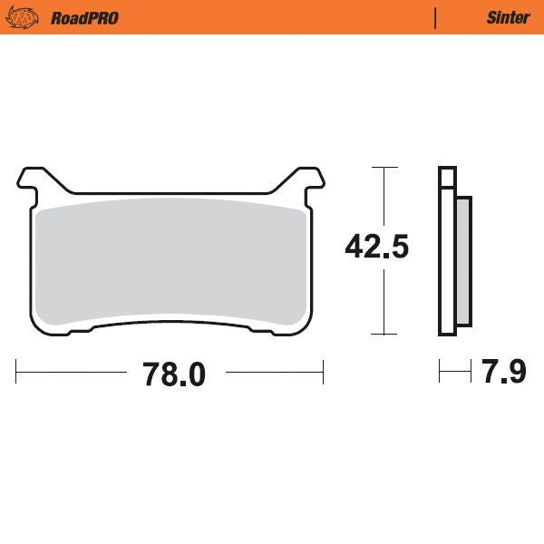 Moto-Master Bremsbelag RoadPRO Sinter vorn (Art. m413101)