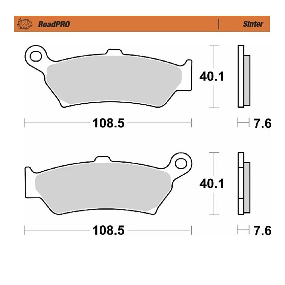 Moto-Master Bremsbelag RoadPRO Sinter hinten (Art. m416802)