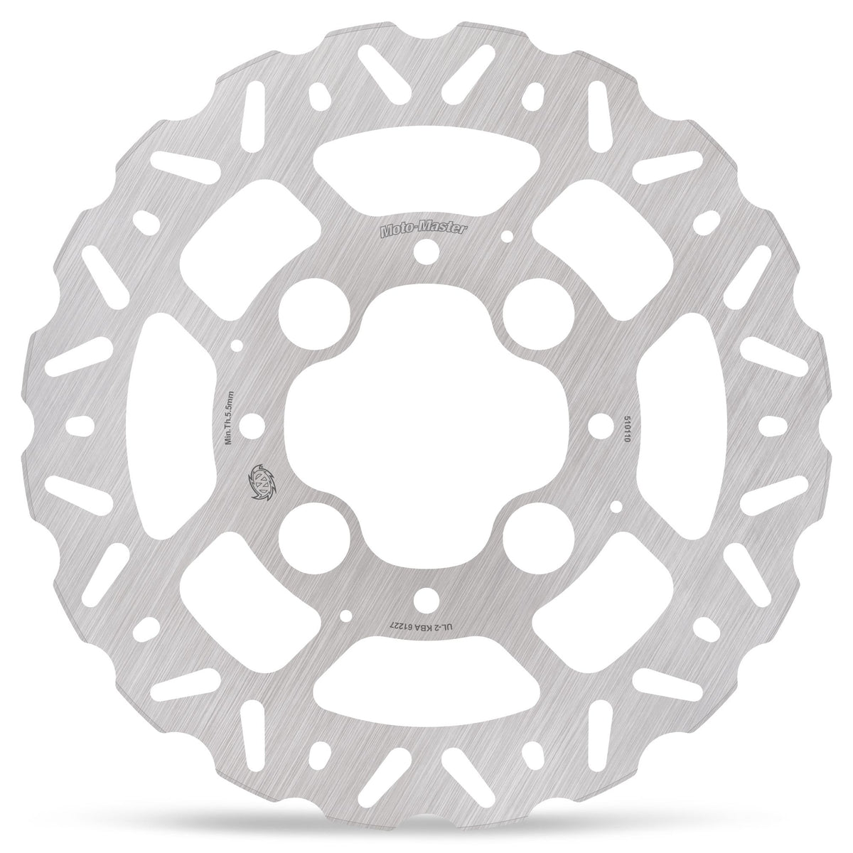 Moto-Master Bremsscheibe Nitro Road hinten starr mit ABE Ø 265 mm | LK 110 mm | 4 Loch | 5,9 mm stark