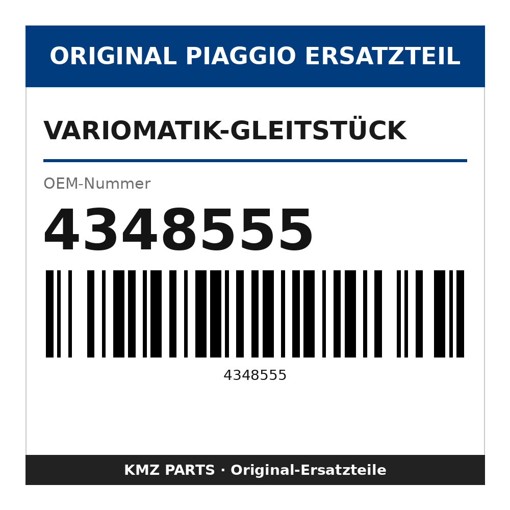 Piaggio Variomatik-Gleitstück 4348555