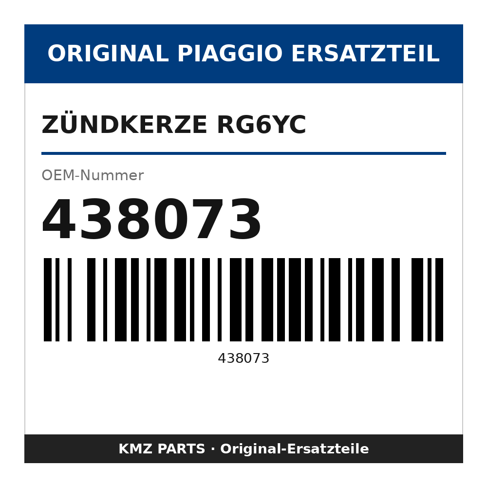 Piaggio Zündkerze RG6YC 438073