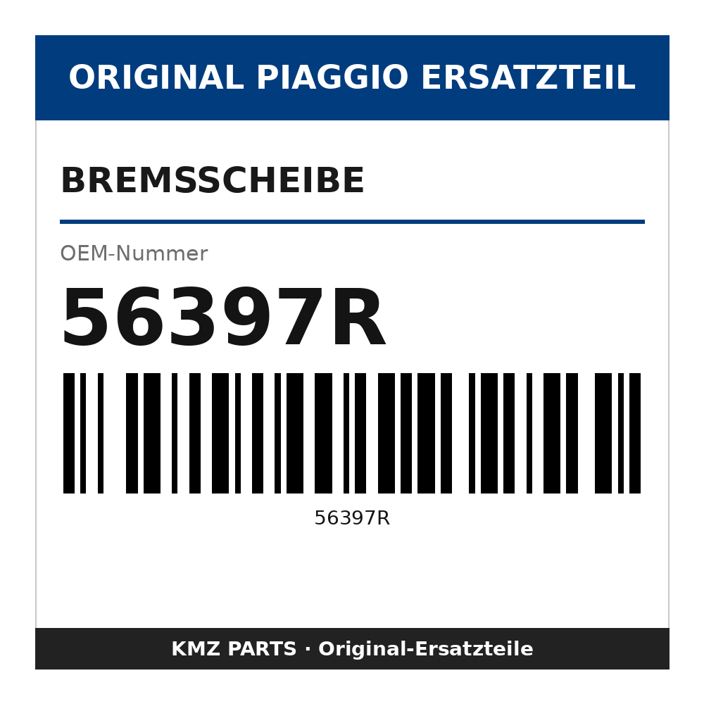 Piaggio Bremsscheibe 56397R